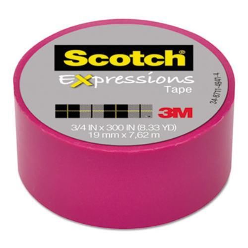 3m C214PNK Expressions Magic Tape, 3/4&#034; X 300&#034;, Pink