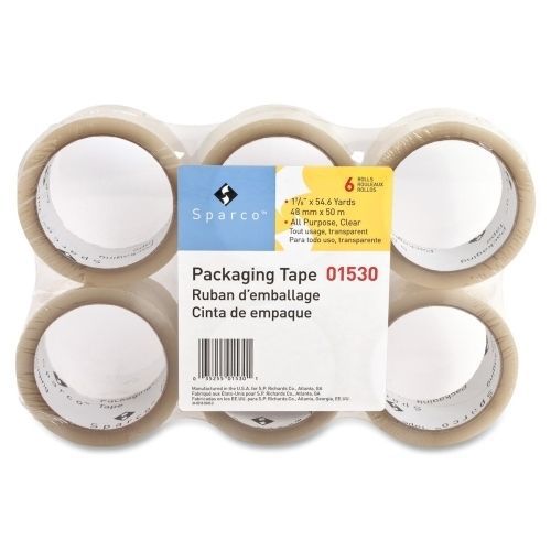Sparco 01530 Sealing Tape 1.6 mil 2inx55 Yards 36/CT Clear