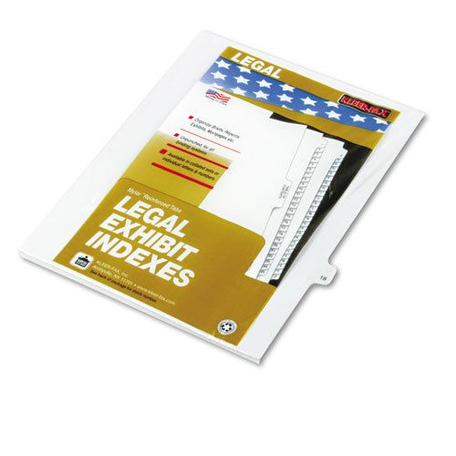 80000 series legal index dividers, side tab, printed &#034;18&#034;, 25/pack for sale