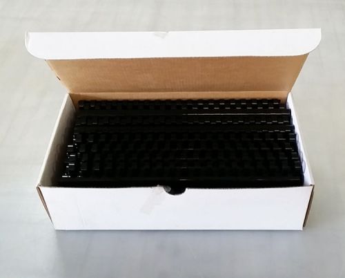 1/2&#034; Plastic Binding Combs Black Box of 100 pcs.