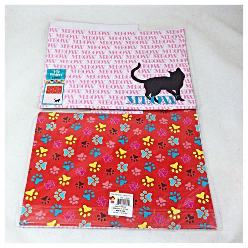 2 New Puppy DOG Design FILE FOLDERS for Pet Files Office or Home Paw &amp; CAT Kitty