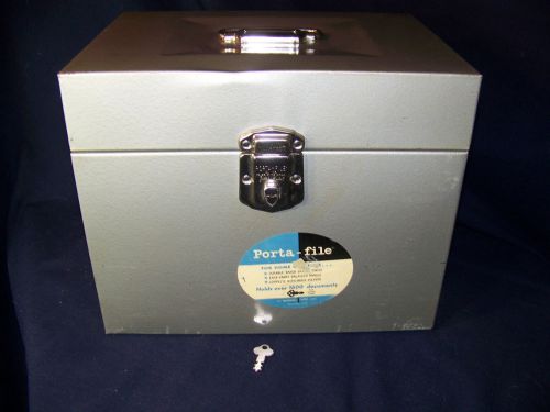 Vintage Skotch Kooler Porta-File &amp; Key, Secure File Folder, Office / Art Supply