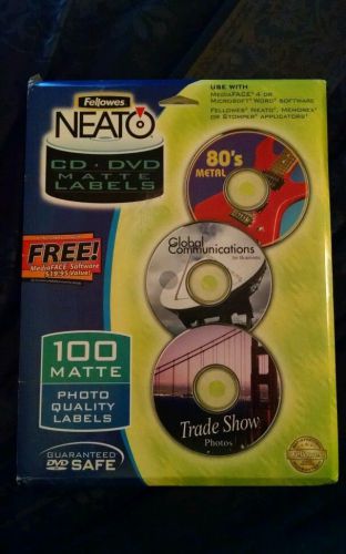 Fellowes Neato 100 Matte Finish Photo Quality CD/DVD Labels