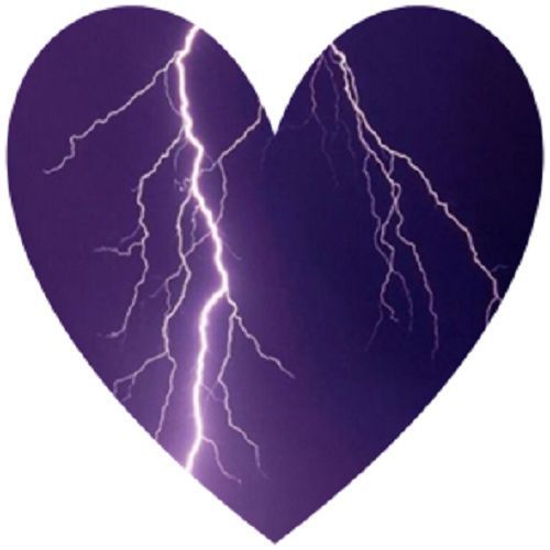 30 Custom Lightning Heart Personalized Address Labels
