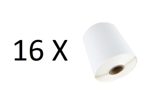 16 rolls 4&#034; x 6&#034; zebra direct thermal shipping labels 1000/16000 - 3&#034; core jumbo for sale