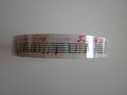 New! twinkle star music print sealing tape, free u.s. shipping! for sale