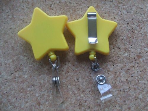 30 star shape badge reels 2&#034; wide closeout