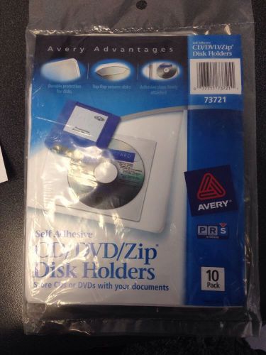 Avery Advantages CD/DVD/ZIP Disk Holders 10 Pack AVE73721