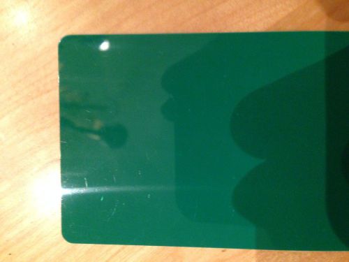 CR80.030 DARK GREEN PVC Card Qty 10 **MUST GO!!!**