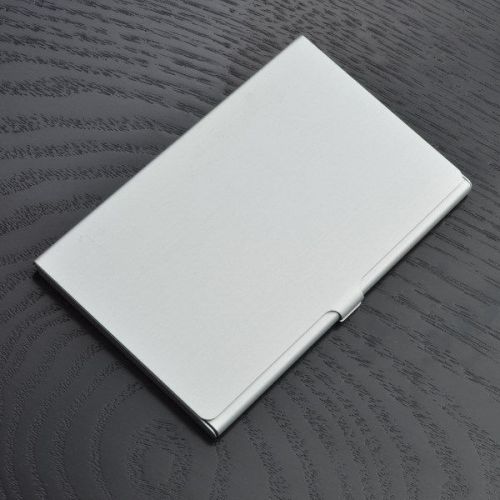 Stainless steel pocket business id credit card case metal fine box holder new s for sale