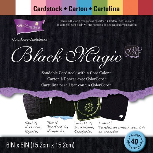 Darice Core-dinations Black Magic Cardstock Pad 6-in x 6-in 40/Pkg Hocus Pocus