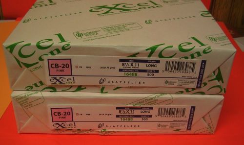 Excel # 16488 CB-20 PINK Paper 8.5 x 11 1000 sheets NEW NEVER OPENED