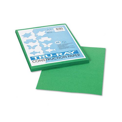 Tru-Ray Construction Paper, Sulphite, 9 x 12, Holiday Green, 50 Sheets