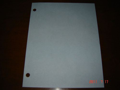 Copy Paper LETTER 8 1/2&#034; x 11&#034; 20 lb  2-Hole Perforated Sheets 2500 Per Carton