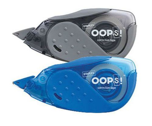 NEW OOPS! Correction Tape White Out with Grip - Pack of 2
