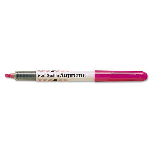Pilot Spotliter Supreme Highlighter Chisel Point Fluorescent Pink Ink, 44 Each