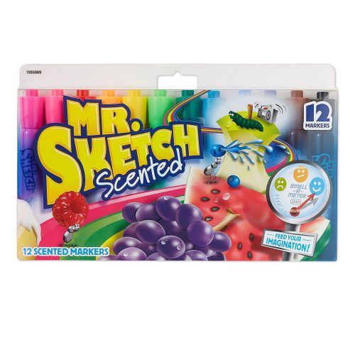 Mr. Sketch Scented Markers, Assorted Colors, 12 Pack (20072)