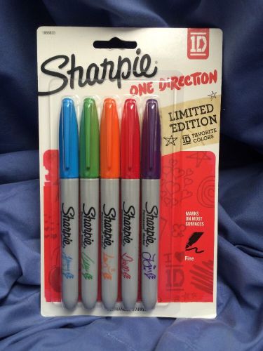One Direction 1D Limited Edition Sharpie 5 Pack Free Ship Printed Autographs