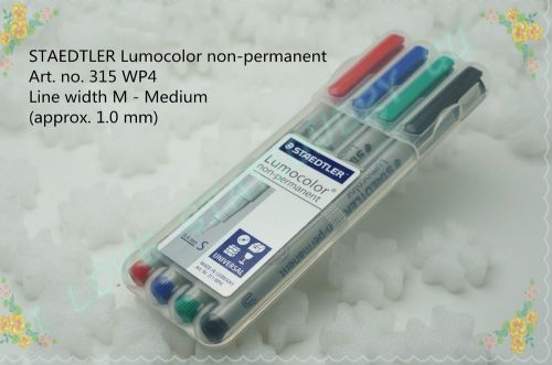 STAEDTLER Lumocolor non-permanent universal pen (4 colours /pack) MODEL:315WP4-M
