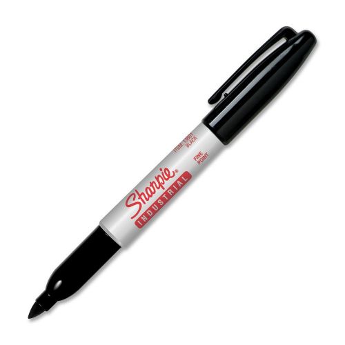 New sharpie 13601 industrial fine point permanent marker, black, 12-pack for sale