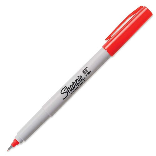 Sharpie Permanent Marker Pen Ultra Fine Tip Red 1-Marker 37002