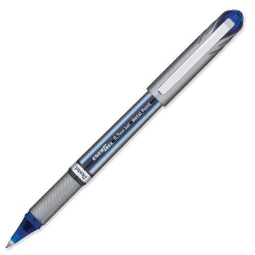 Pentel energel gel pen - medium pen point type - blue ink - 1 each (bl27c) for sale