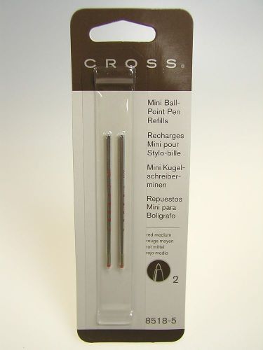 CROSS MINI Ballpoint pen Refill 2-PACK RED 8518-5 for TECH Autocross Compact