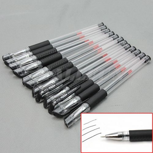 New 12Pcs Company Office Stationery Rollerball Ballpoint Gel Pen 0.5mm Useful