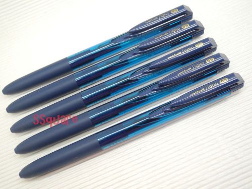 5 x Uni-Ball Signo RT UMN-155 0.5mm Retractable Rollerball Gel Pen, Blue-Black