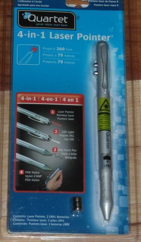 Brand New Quartet 4-in-1 Laser Pointer MP-2800Q Laser Led Light Pen Stylus