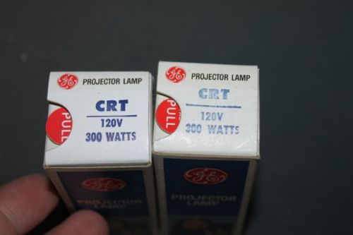 2 CRT Projector Bulb Bulbs Sylvania NOS 300 Watts 120 volts  A/V Light