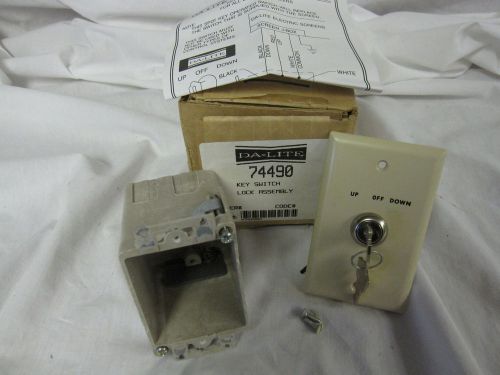 Da-Lite 74490 Key Operated Switch for Electric Screens 115 V.A.C. *New*
