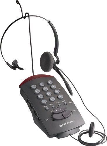 Plantronics t20 2-line headset telephone w/ convertible headset for sale
