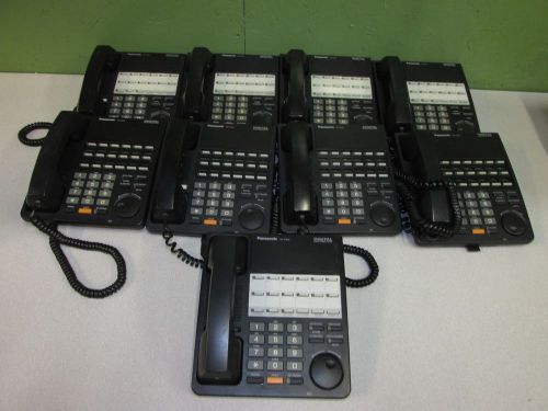 Lot Of 9 Panasonic KX-T7420-B Black Super Hybrid Business Phone