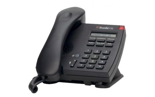 Shoretel Shorephone IP110 IP VoiP Black Phone with Base (SKU 10177)