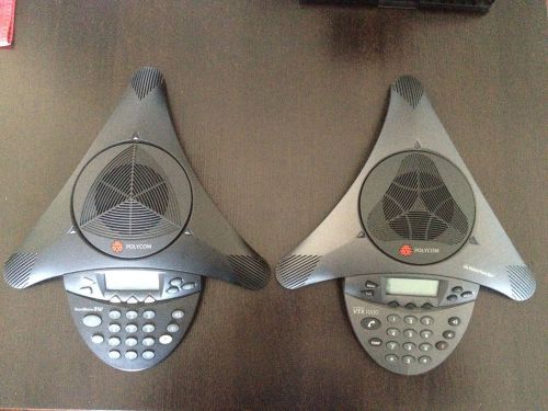 Polycom soundstation 2w 2.4 wdct wireless &amp; vtx 1000 conference phones w/extras for sale