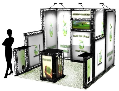 Crosswire 10x10 portable exhibit booth display graphic for sale