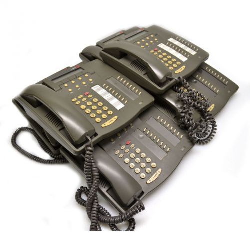 Lot of 6 Avaya 6416D+M Gray Office Telephone w/ Speaker Phone &amp; LCD Display