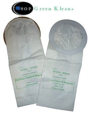 Green klean pro-team/raven 10 qt. deluxe vacuum bags - 10 pack for sale