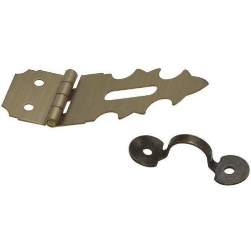 National mfg. n211474 decorative hasp-5/8x1-7/8 ab hasp for sale
