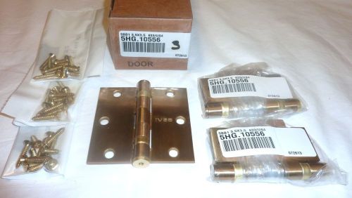 3 ives 5bb1 3.5&#034; x 3.5&#034; 633/us4 full mortise standard butt hinges satin brass for sale
