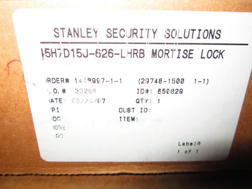STANLEY Mortise Lock 45H7D15J-626-LHRB