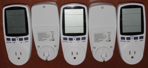 5 weanas plug power meters watt voltage amps meter electricity usage monitors for sale