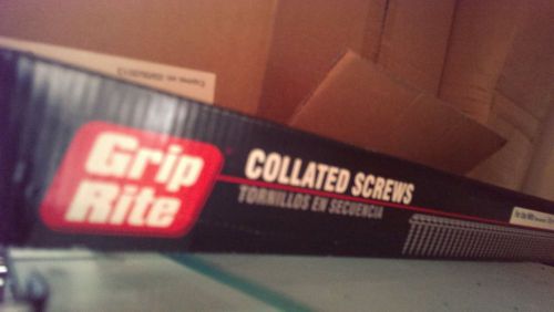 New box of grip rite flexible strip collated drywall screws fs114c for sale