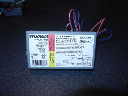 Qtp1/2x13cf/unv bs sylvania quicktronic1 or 2 lamps electronic ballast for sale