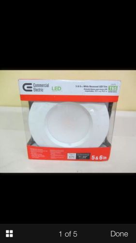 COMMERCIAL ELECTRIC LED T65 WHITE RECESSED LED TRIM, 126 878