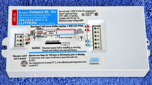 LUTRON FDB-T442-277-1-S Dimming Ballast,277VLamp