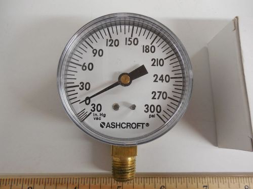 Ashcroft gage 25W1005PH 02L 300#&amp;Vac  1/4NPT plumbing
