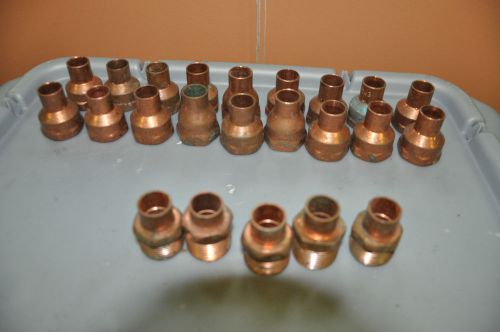 220  1/2 inch and 1 inch Copper Fittings