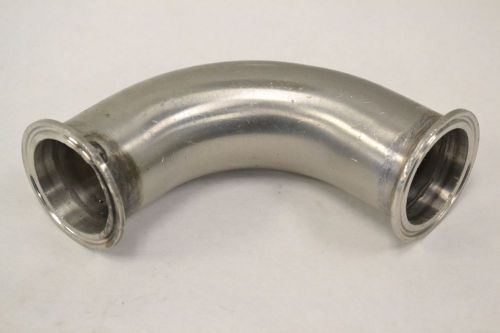 Alfa laval stainless 90 degree elbow pipe fitting 2-1/2in od 1-7/8in id b313733 for sale